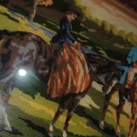 تابلو کوبلن با کیفیت وقاب چوب وشیشه