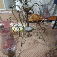 لوستر قدیمی برنجی بزرگ شیک