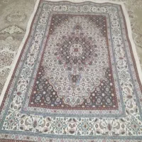 قالیچه دست باف یک در یک‌ونیم معر 75  ابریشم دار
