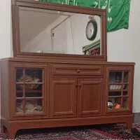 آینه و کنسول و میز تلویزیون چوبی