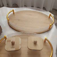 سینی بامبو فنجان پیرکس
