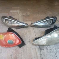 چراغ جلو اسپرت ۲۰۶ و چراغ عقب