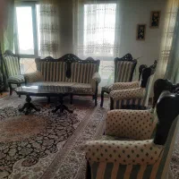 یک دست مبلمان استیل ۹نفر در حد نو