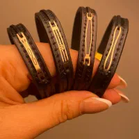 دستبندچرم طلا