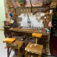 میز بار چوبی دست ساز