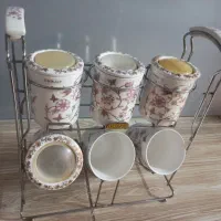 سرویس ادویه،شکلات خوری،شیرینی خوری،گلدون،نعلبکی