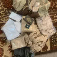 ست لباس سربازی با پوتین بسیار تمیز و کار نخورده