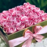 باکس گل و دسته گل روبانی