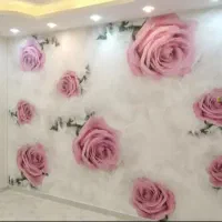 نصب کاغذدیواری وپوسترهای ۳بعدی قابل شستشووپتینه