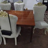 میز نهار خوری سلطنتی  ۵ نفره چوب راش