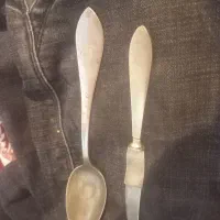 قاشق وچاقو دست ساز نقره