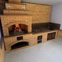 محوطه سازی و شومینه