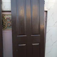 درب دو لنگه چوبی