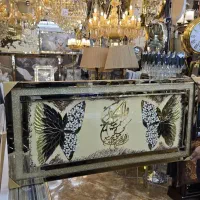 تابلو وانیکاد شیشه دار تابلو پروانه ای اینه کاری