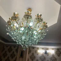 لوستر کریستالی سالم در حد نو