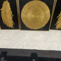 تابلو سه تیکه طلاکوب