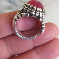 انگشتر نقره کار دست