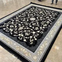 فرش1200شانه سالار نقش کهکشان مشکی 12متری