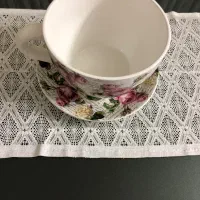 گلدان طرح فنجان و نعلبکی