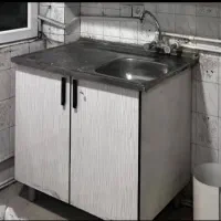 سینک، شیر قهرمان، کابینت بدنه فلزی