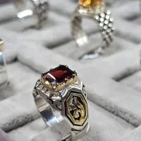 انگشتر مردانه گارنت