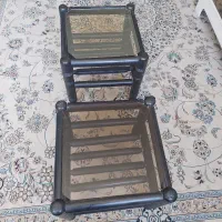 دو عدد گل میز سالم،