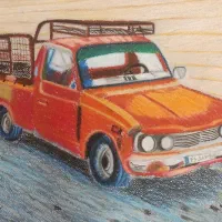 تابلو نقاشی دست ساز با تکنیک پاستل روغنی