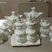 پا سماوری وجا ادویه وآبلیمو خوری ونمک پاش
