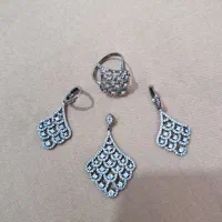 نیمست نقره همراه فاکتور ۱۳ گرم و نیم