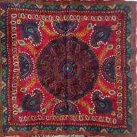 پته رومیزی قرمز