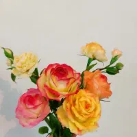 گل رز شاخه ای دست ساز