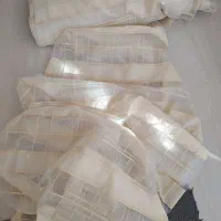 پارچه پرده ایی حریر شیشه ایی طرحدار