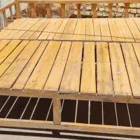 تخت چوبی  2عددابعادهریک  1/5×2