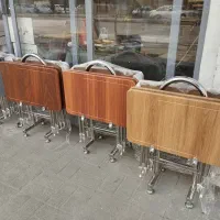 میز عسلی تاشو /چمدانی پایه فلزی/میز عسلی/ عمده