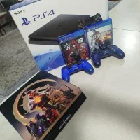 ps4 slim 1teraدرحد نو با دو دسته با کارتون