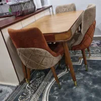 میز ناهار خوری چهار نفره به همراه چهار صندلی