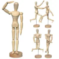 فیگور آدمک چوبی طراحی