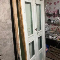 درب ۲لنگه چوبی عتیقه