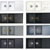 سینک گرانیتی مدل ساده و خط دار g12