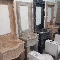 ست کامل روشویی سنگ طبیعی ۶۰