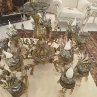 لوستر ۱۵ شعله اصل برنز سنگین