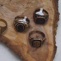 انگشتر طلاروس مردانه