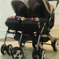 کالسکه دوقلویی خارجی کنار هم برند adil