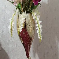 گل و گلدان طلایی
