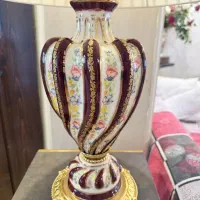 آباژور چینی برجسته نقاشی شده