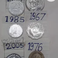 ۶ قطعه سکه خارجی ،یادبودی، کمیاب،کلکسیونی