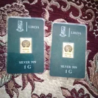 شمش ۱گرمی نقره دوعدد