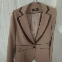 کت زنانه 3XL جنس کرم اصل
