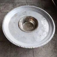 سینی محکم قلیان جنس روی و استیل