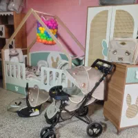 سرویس کالسکه چرم مخمل سیسمونی کریر